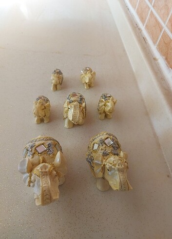Vıtrın minyatür fil figürleri - Görsel 6