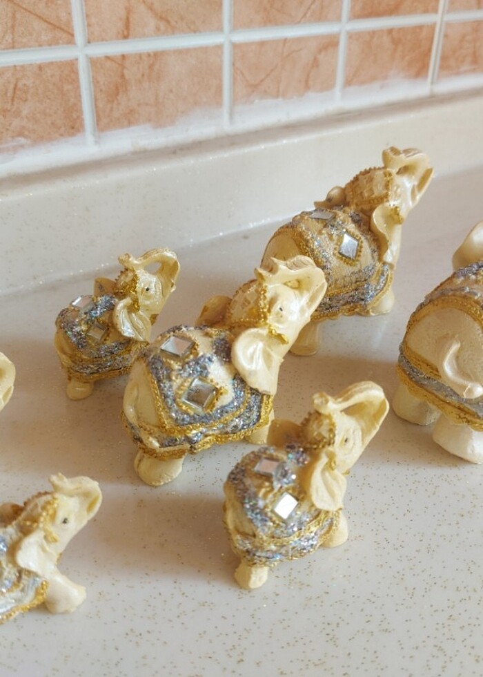 Vıtrın minyatür fil figürleri - Görsel 4