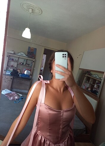 s Beden pembe Renk Elbise