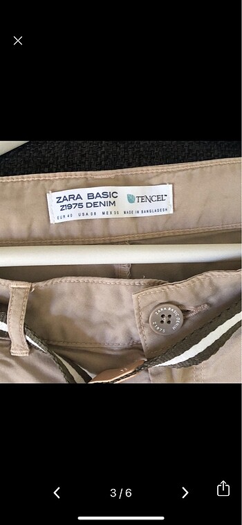 l Beden ten rengi Renk Zara pantolon