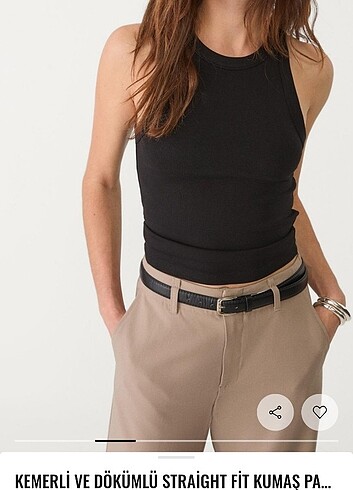 Stradivarius Straight Fit Kumaş Pantolon
