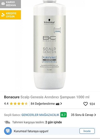 bc şampuan 