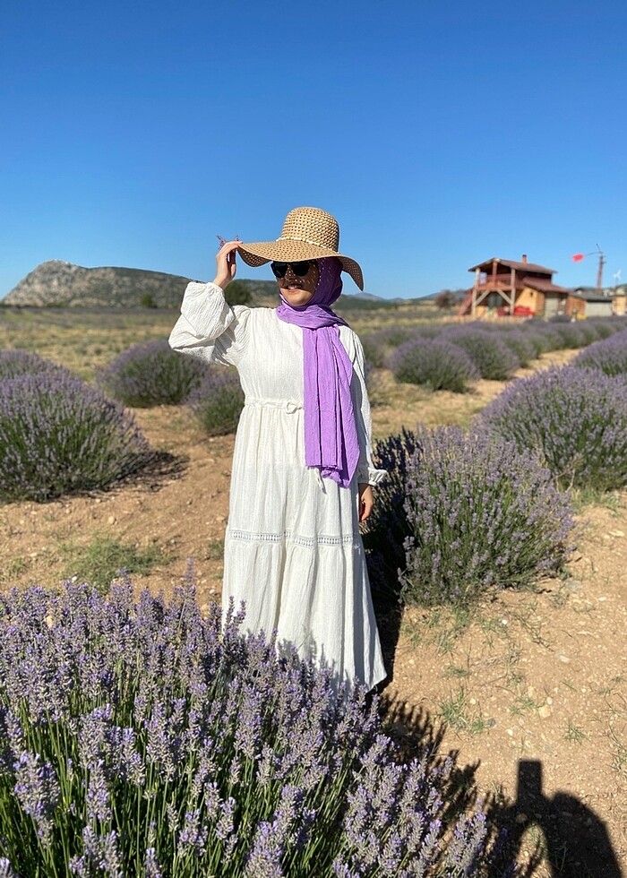 Kırışık bambu şal - Görsel 4