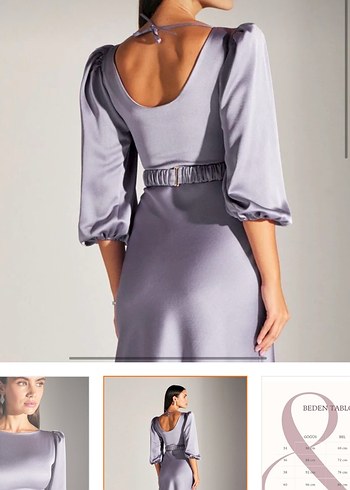 Saten abiye elbise - Görsel 2