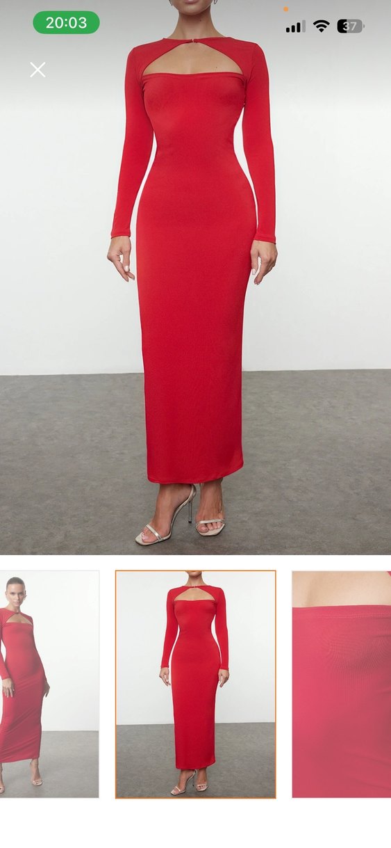 Pencere detaylı elbise - Görsel 2