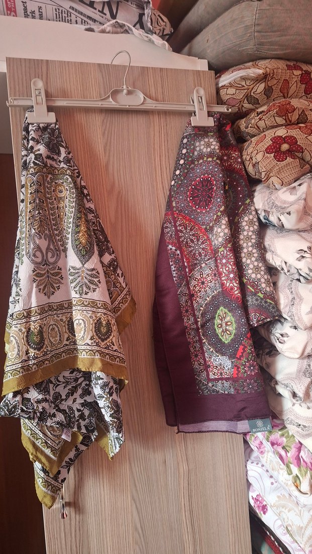 Parlak Çok Renkli Bohem Kadın Şal - Görsel 3