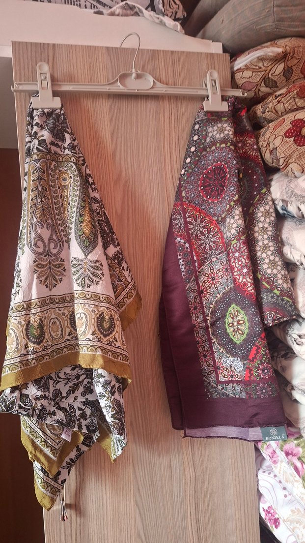 Parlak Çok Renkli Bohem Kadın Şal - Görsel 2