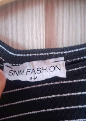 Kız Çocuk Siyah Çizgili Triko Uzun Kollu Tişört - Görsel 5