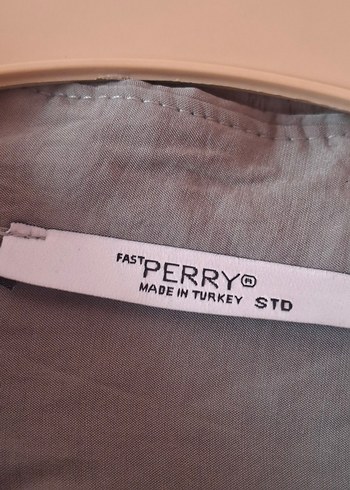 Bej Uzun Keten Gömlek Elbise - Görsel 11