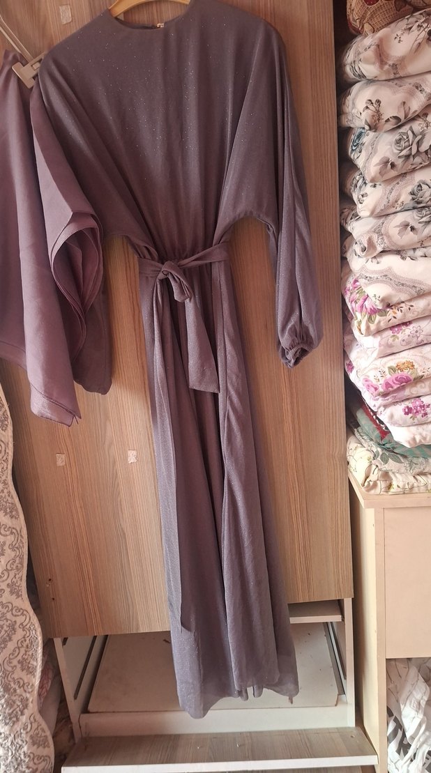 Bohem Gri Soyut Desenli Hafif Perde - Görsel 5