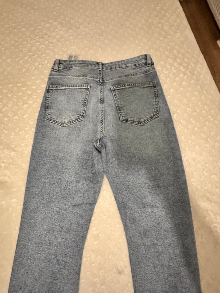 Midi Kesim Yırtık Detaylı Kadın Kot Pantolon - Görsel 3