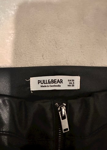 siyah Deri Kadın Pantolon - Görsel 6