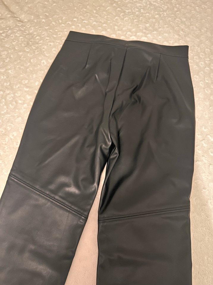 siyah Deri Kadın Pantolon - Görsel 3