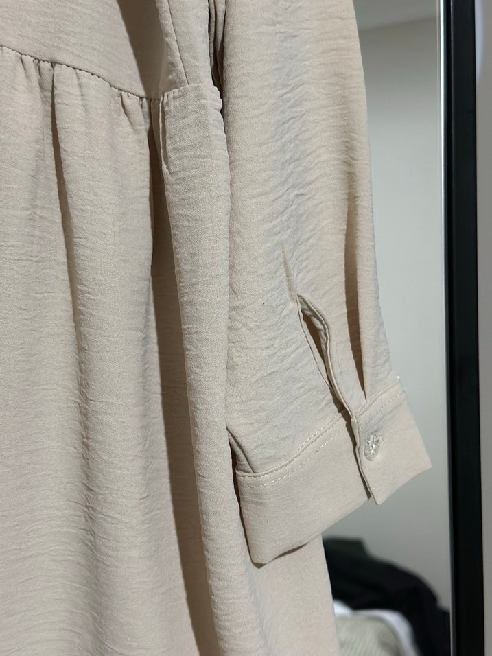 Bej kadın tunik - Görsel 2