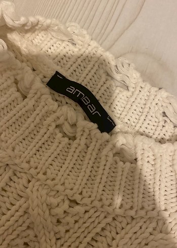 Gri Örgü Salaş Kadın Kazak - Görsel 2