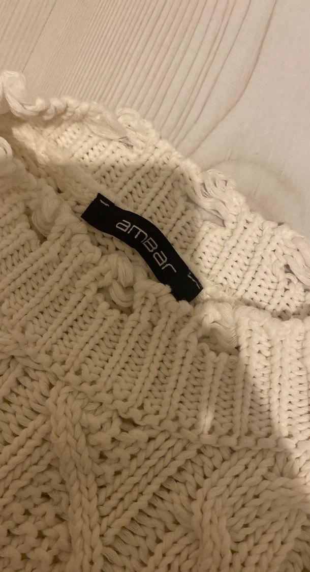 Gri Örgü Salaş Kadın Kazak - Görsel 2