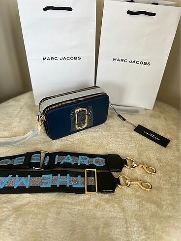Marc Jacobs Snapshot Mavi Çanta
