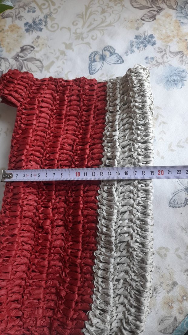 Diger Kırmızı Örgü Bohem Kadın Çanta - Görsel 5