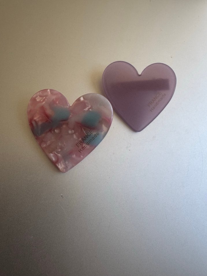 Pastel Pembe Kalp toka seti - Görsel 2