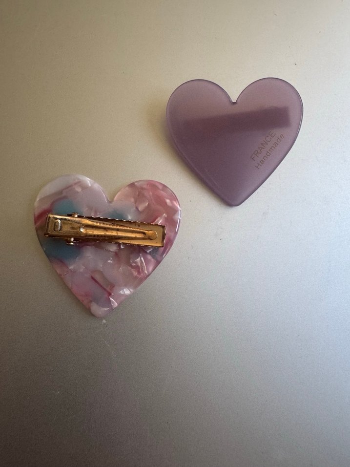 Pastel Pembe Kalp toka seti - Görsel 3