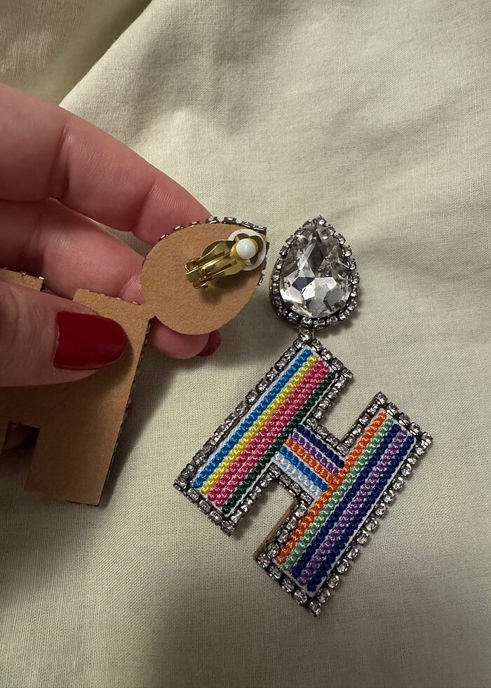 H harfi küpe - Görsel 5