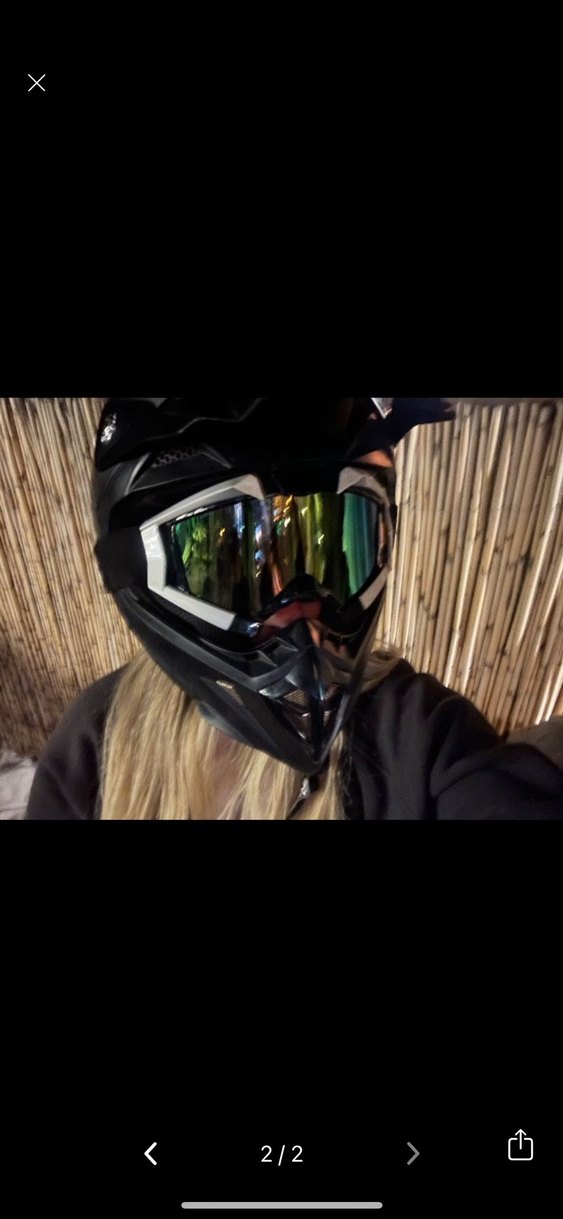 Siyah Biker Tarzı Motosiklet Kaskı 777 - Görsel 4