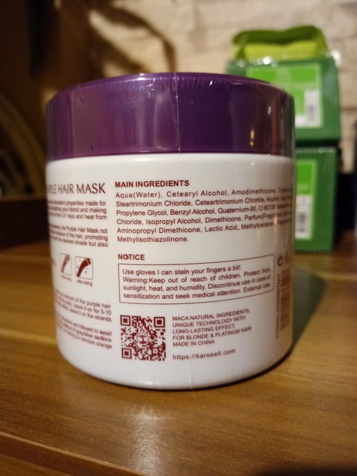 Karseell Maca Power Mor Saç Maskesi 500ml - Görsel 3