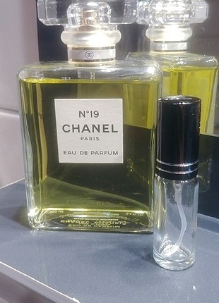 diğer Beden çeşitli Renk 5 ml Chanel no 19 Dekant parfüm Edp
