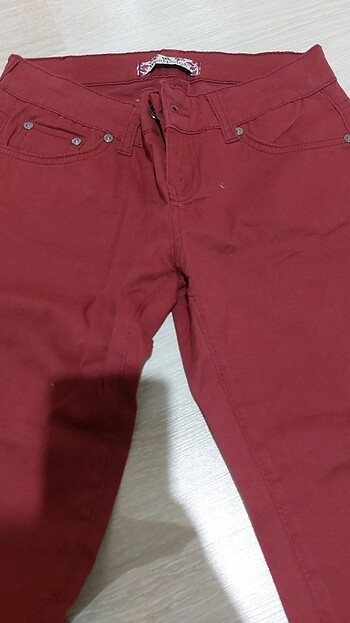 32 Beden bordo Renk Pantolon