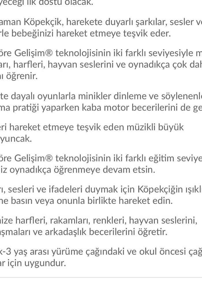 Fisher Price eğitici köpekçik - Görsel 3