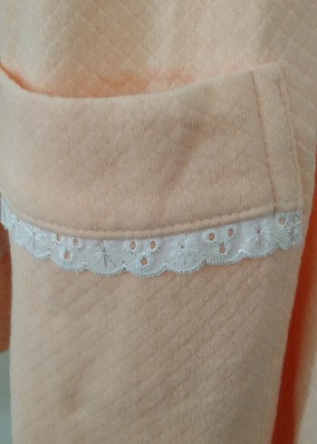 Somon Uzun Kollu Rahat Kadın Sabahlık - Görsel 4