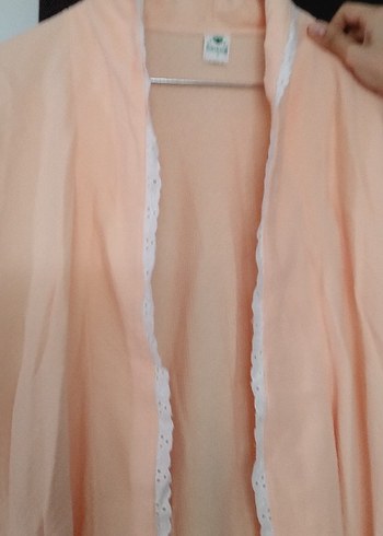 Somon Uzun Kollu Rahat Kadın Sabahlık - Görsel 3