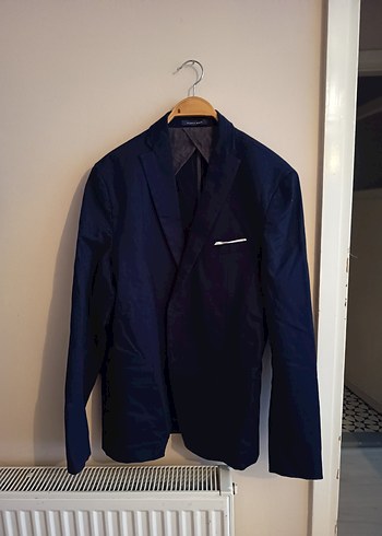 Zara Man Sik Lacivert Blazer Ceket