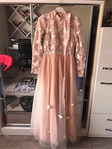 Minel aşk muhteşem tesettür abiye elbise - Görsel 2