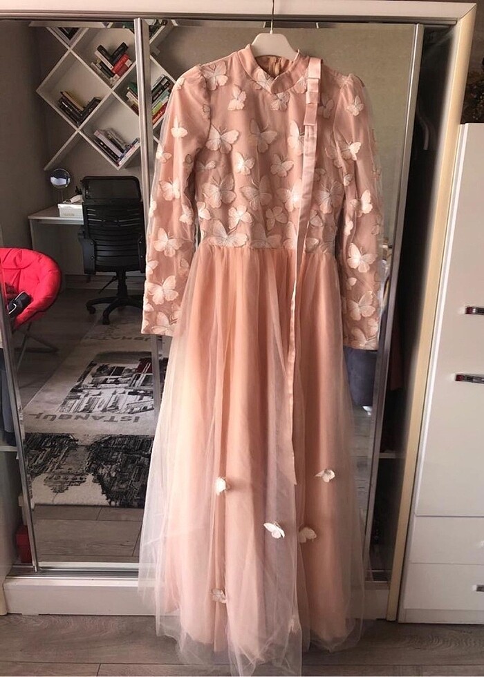 Minel aşk muhteşem tesettür abiye elbise - Görsel 2