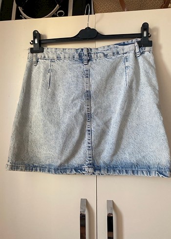 Payet Detaylı Mini Kot Etek - Görsel 3