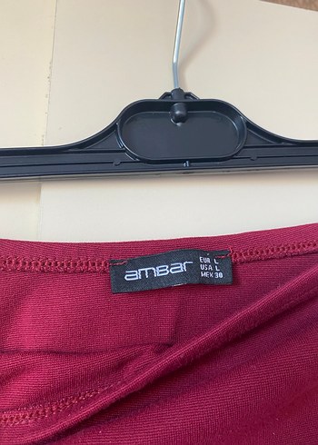 Bordo straplez crop - Görsel 2