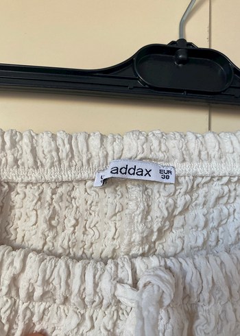 Kadın Beyaz Keten Salaş Pantolon - Görsel 3