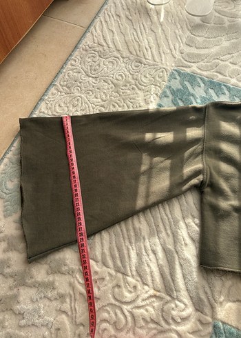 Haki Kadın Uzun Kollu Triko Kazak - Görsel 8