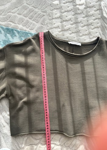 Haki Kadın Uzun Kollu Triko Kazak - Görsel 6