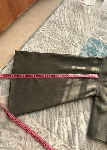 Haki Kadın Uzun Kollu Triko Kazak - Görsel 9