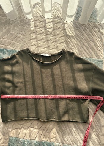 Haki Kadın Uzun Kollu Triko Kazak - Görsel 7