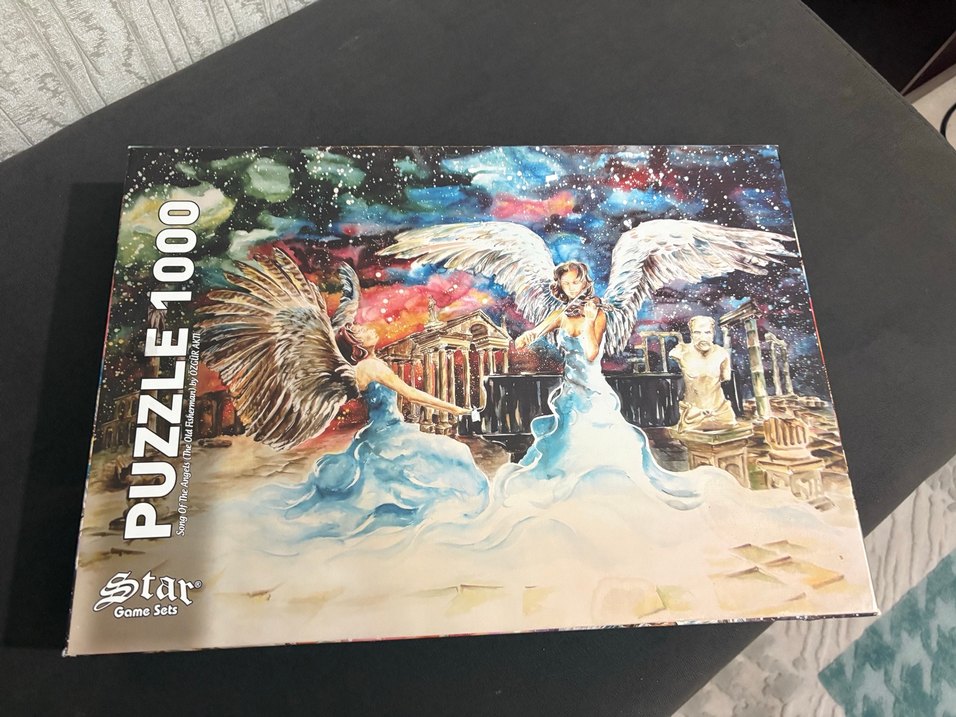 1000 parça puzzle Mavi Kanatlı Melekler Temalı - Görsel 2