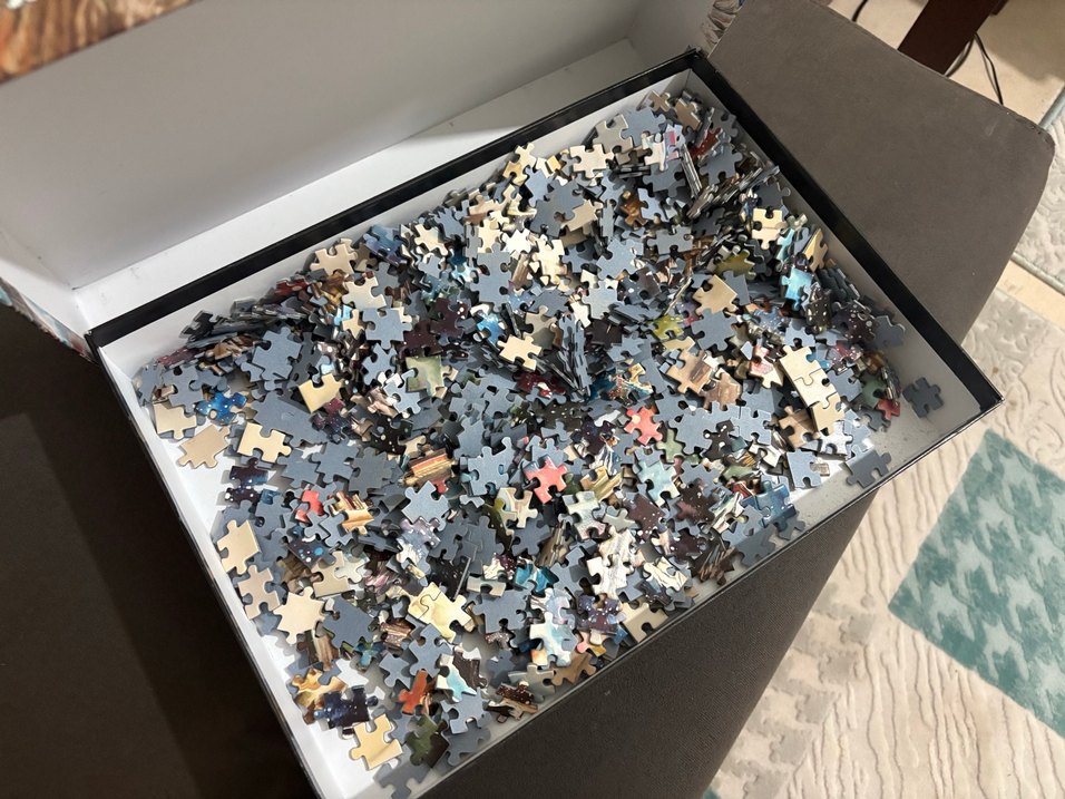 1000 parça puzzle Mavi Kanatlı Melekler Temalı - Görsel 3