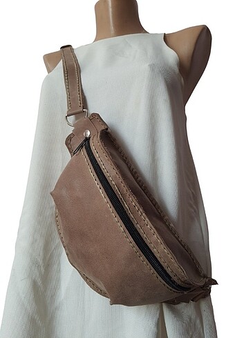 HERMES - Hakiki Deri Unisex Bel Çantası 
