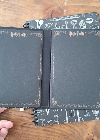 Beden Harry potter Siyah Yapraklı Defter