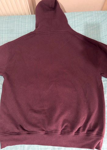 pull&bear Bordo Kapüşonlu Sweatshirt - Görsel 2