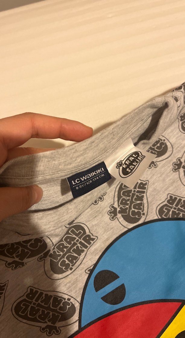 Erkek Çocuk Gri Baskılı Uzun Kollu Sweatshirt - Görsel 2