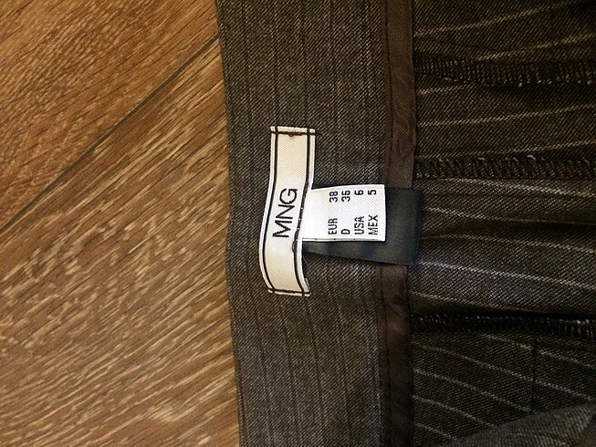 38 Beden gri Renk Mango pantolon