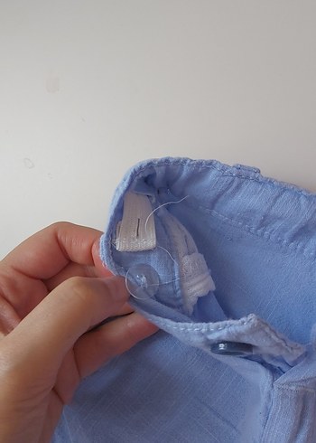 9-12 Ay Beden mavi Renk Pamuklu Şort
